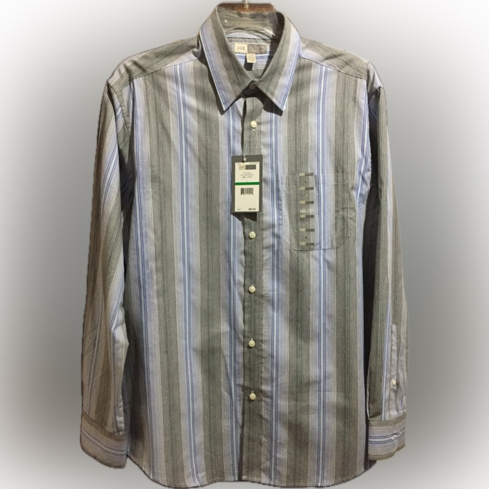 🆕 Joseph Abboud Joe Oceania pin stripe straight fit men’s button up long sleeve